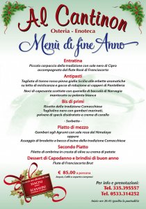 MENU' DI FINE ANNO